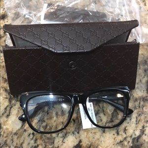 GUCCI BRAND NEW OPTICAL GLASSES BLACK CAT EYE